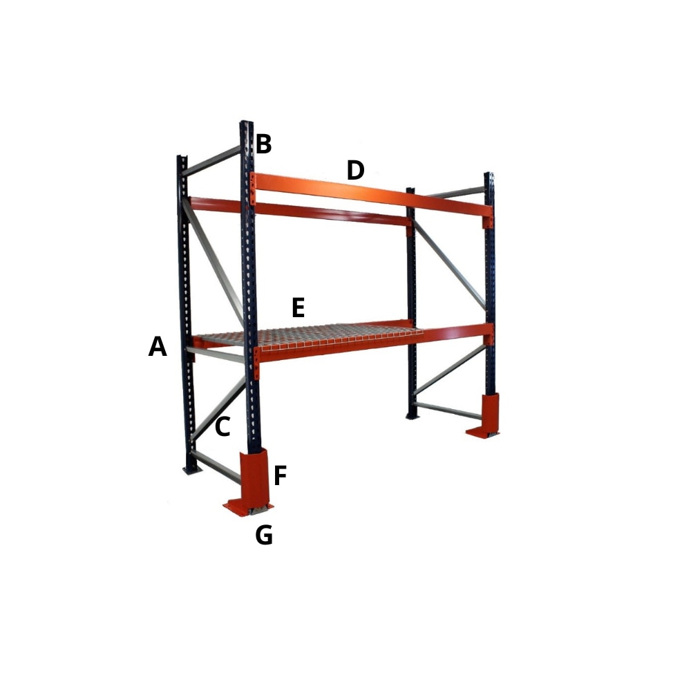 Teardrop Pallet Rack Upright