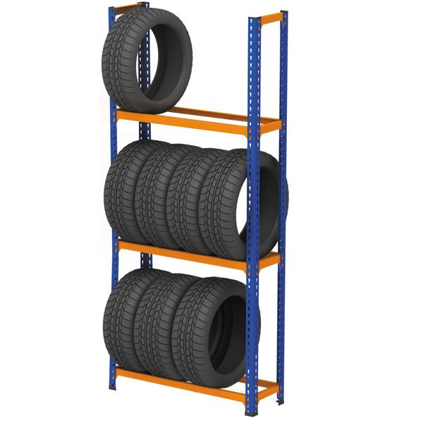 Tyre Shelving Storage TYRE TYRES RACK Boltless Shelving 180 x 120 x 40 cm 