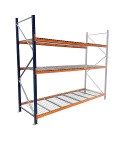 Bulk Rack Storage Add-On Unit with Wire Decking