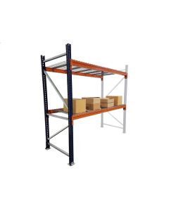 Pallet Rack Add-On Unit with Wire Decking (Teardrop)