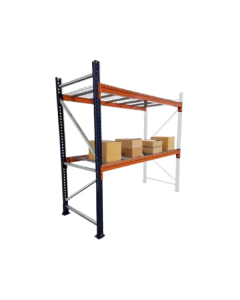 Pallet Rack Add-On Unit with Wire Decking (Teardrop)