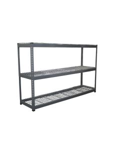 Heavy Duty Rivet Shelving Unit with Wire Decking Shelves