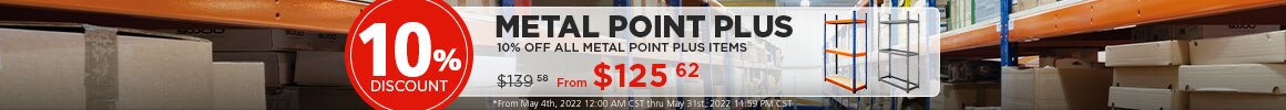 Metal Point Plus shelving offers
